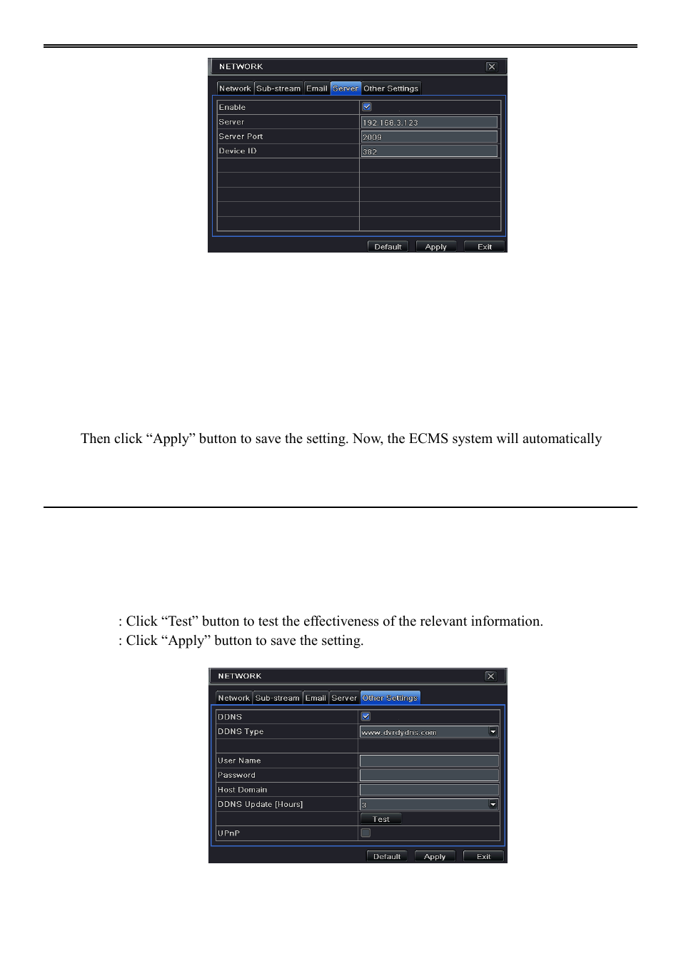 5 other settings | AVUE ADR9600HE – 8/16 Channel Professional 960H/700 TVL Real Time 1U DVR User Manual | Page 35 / 87