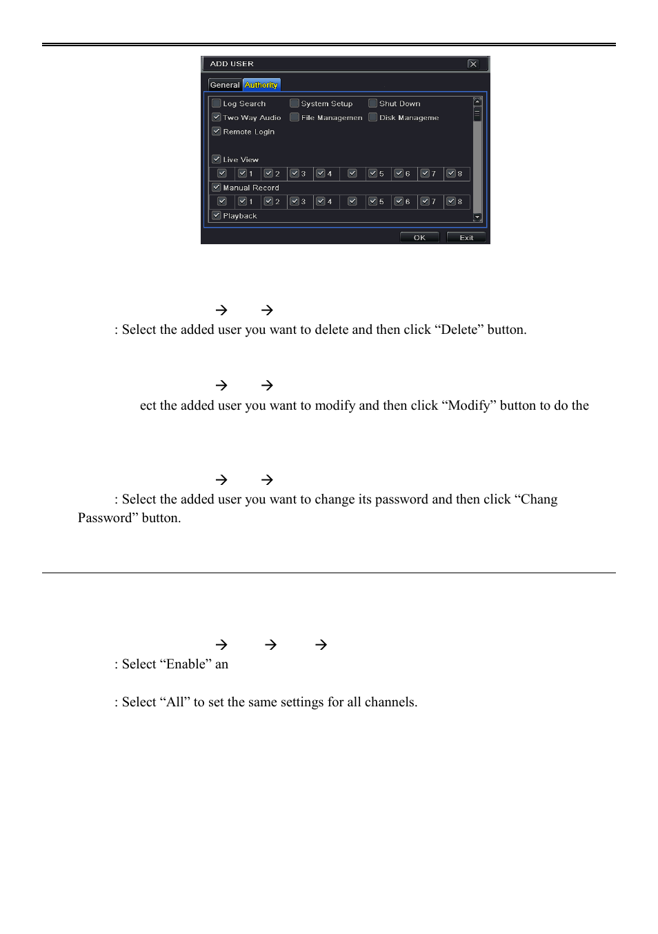 8 p.t.z configuration | AVUE ADR9600HE – 8/16 Channel Professional 960H/700 TVL Real Time 1U DVR User Manual | Page 39 / 87