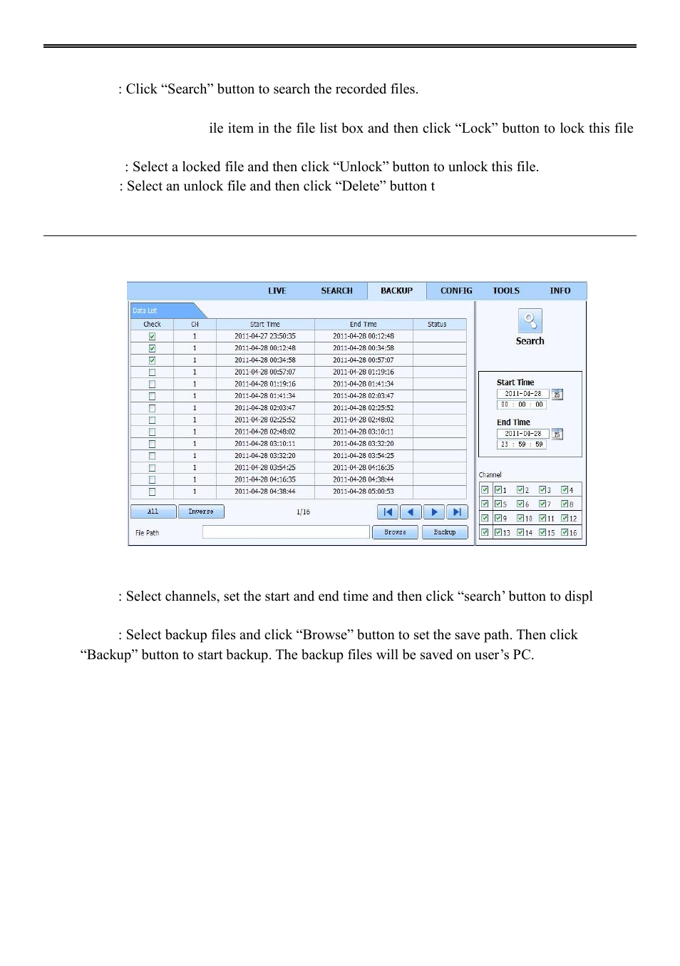 2 remote backup 7.5 remote system configuration, 5 remote system configuration | AVUE ADR9600HE – 8/16 Channel Professional 960H/700 TVL Real Time 1U DVR User Manual | Page 60 / 87