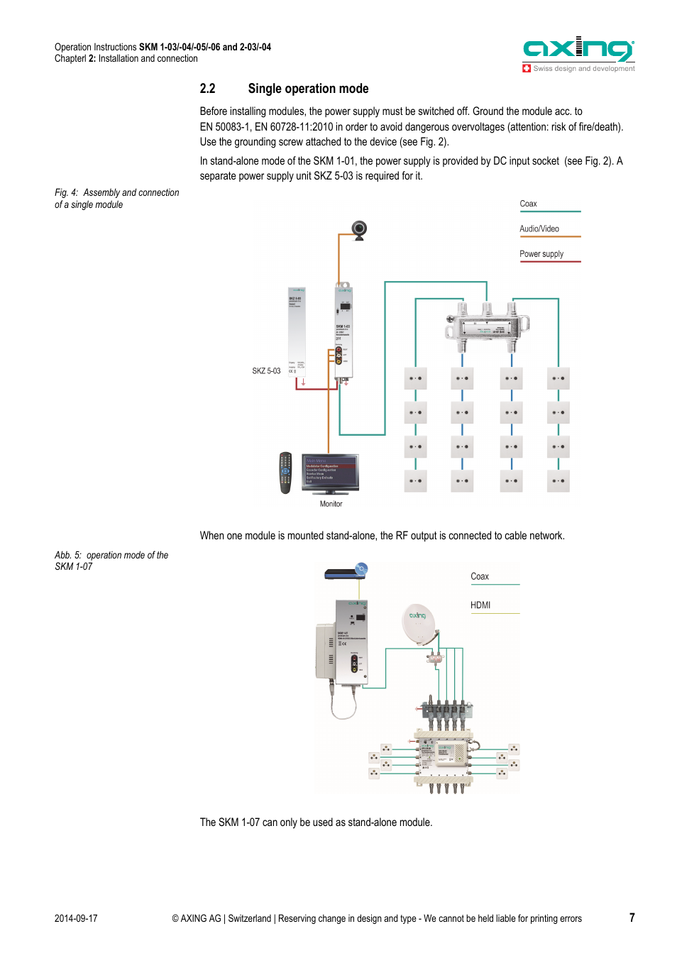 2 single operation mode | AXING SKM 1-03 User Manual | Page 7 / 20