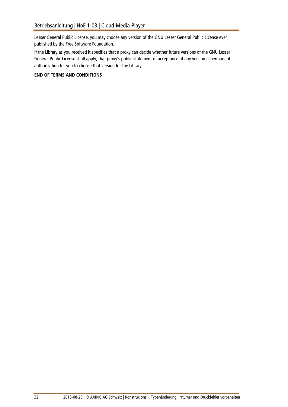 AXING HoE 1-03 User Manual | Page 32 / 67