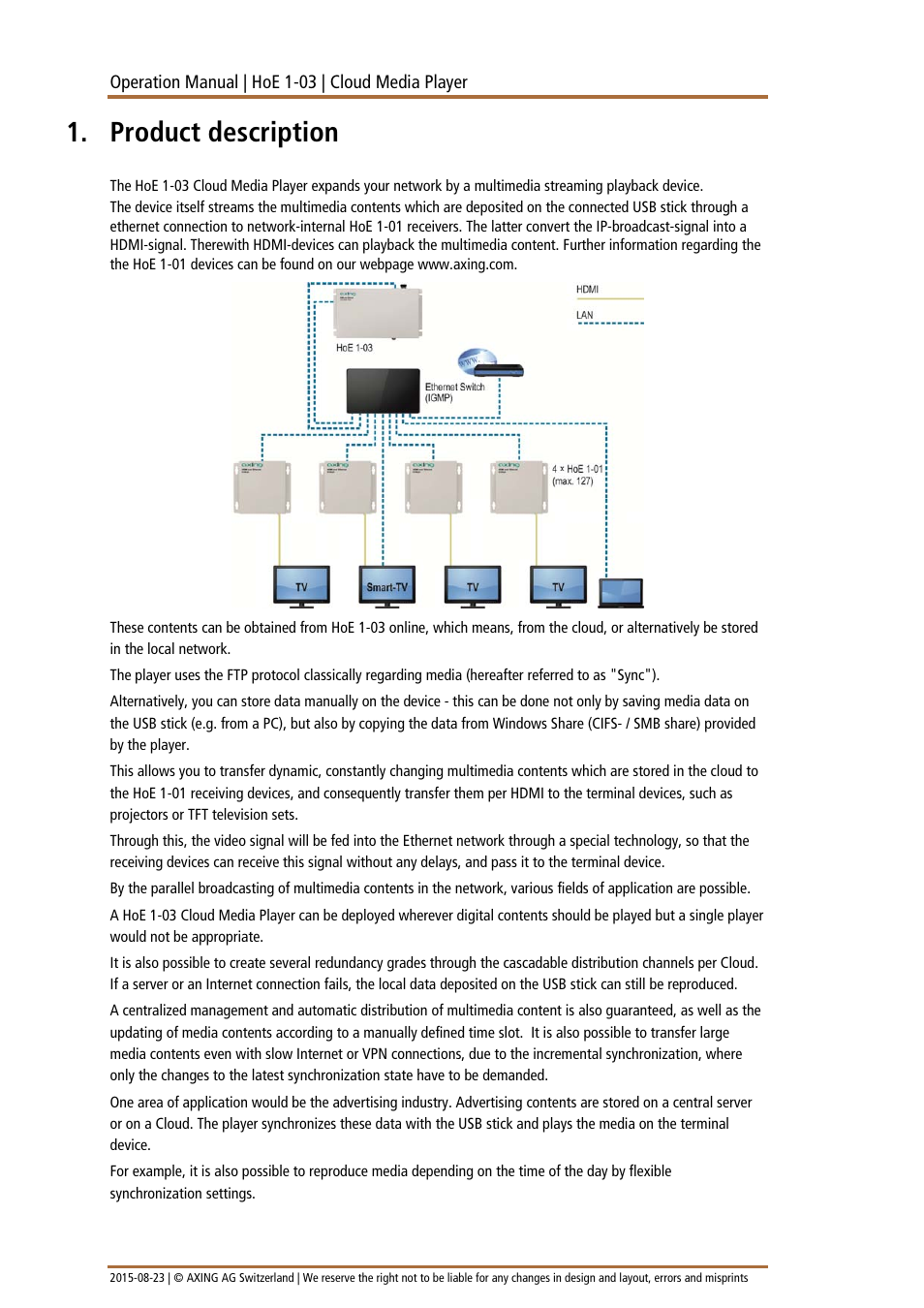 Product description | AXING HoE 1-03 User Manual | Page 38 / 67