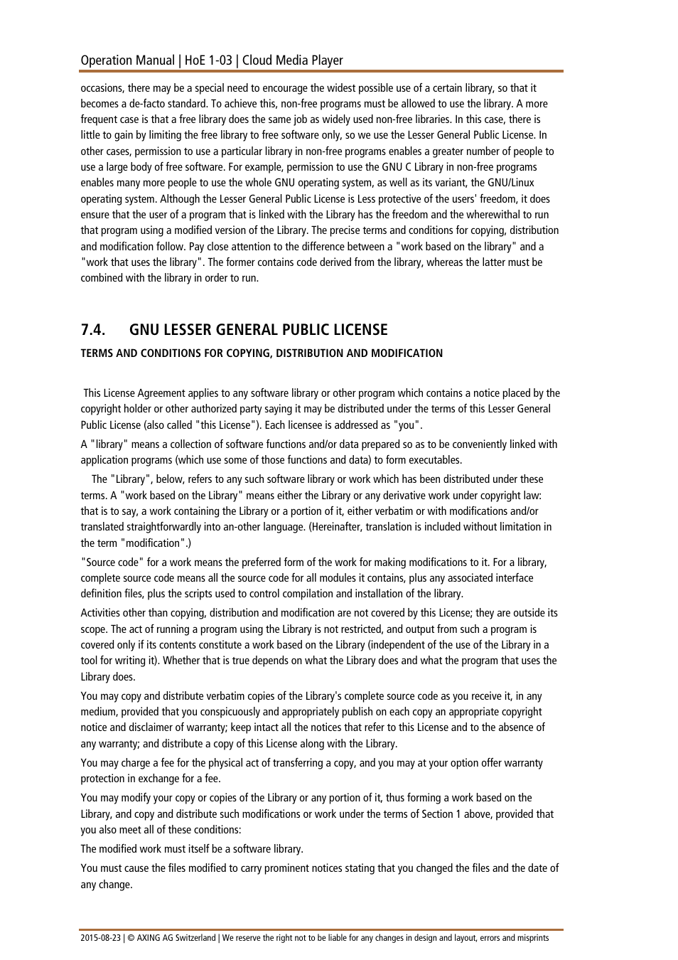 Gnu lesser general public license | AXING HoE 1-03 User Manual | Page 60 / 67