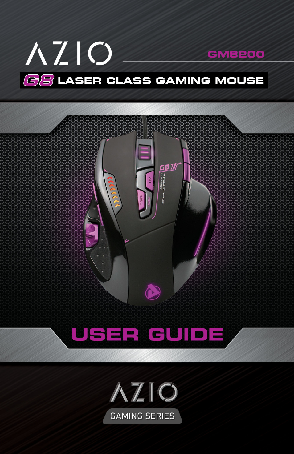 Azio G8 Laser Gaming Class Mouse (GM8200) User Manual | 10 pages