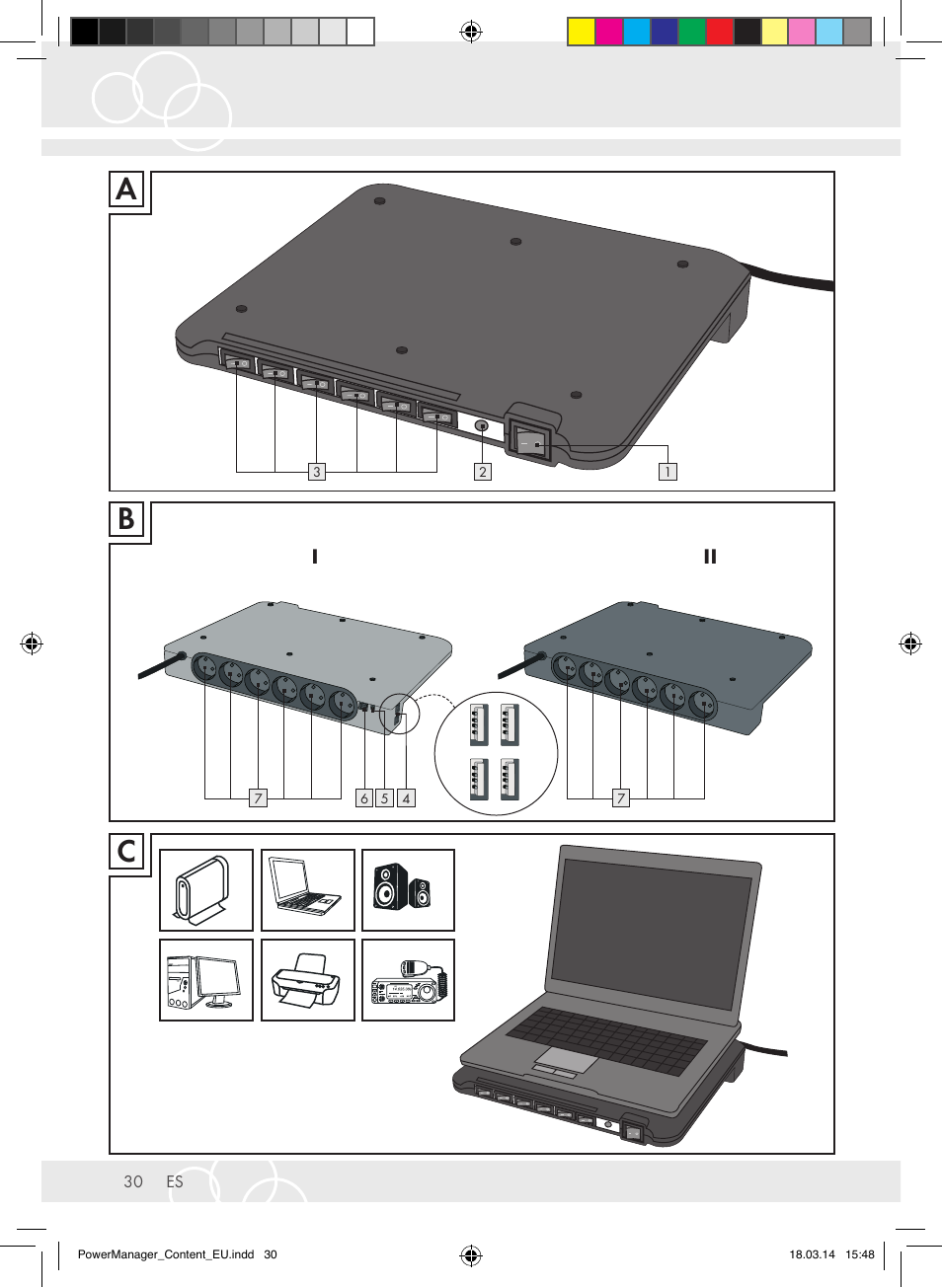 Brennenstuhl Power Manager PMA 19.500A surge protection 6-way 2m H05VV-F 3G1,5 User Manual | Page 30 / 127