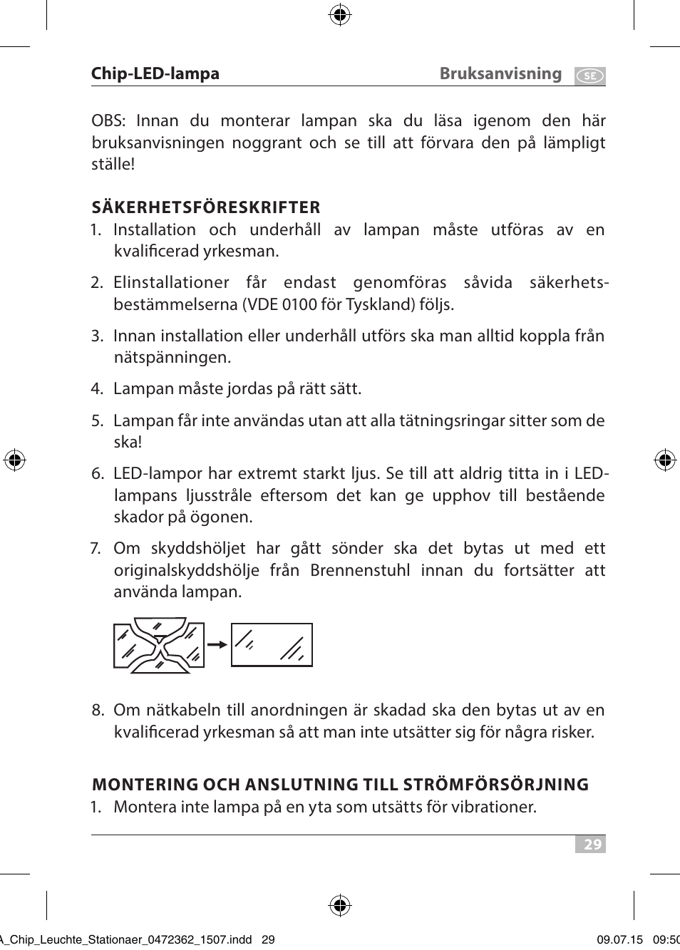 Br uk sa nvi sn ing c hip -l ed -la mpa | Brennenstuhl Chip LED Light L CN 110 IP65 10W 700lm Energy efficiency class A User Manual | Page 29 / 104