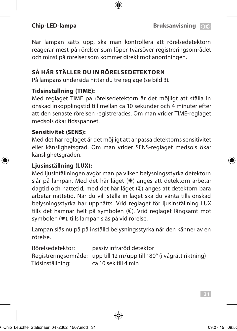 Brennenstuhl Chip LED Light L CN 110 IP65 10W 700lm Energy efficiency class A User Manual | Page 31 / 104