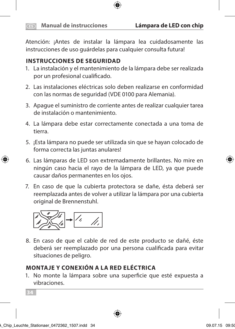 Brennenstuhl Chip LED Light L CN 110 IP65 10W 700lm Energy efficiency class A User Manual | Page 34 / 104