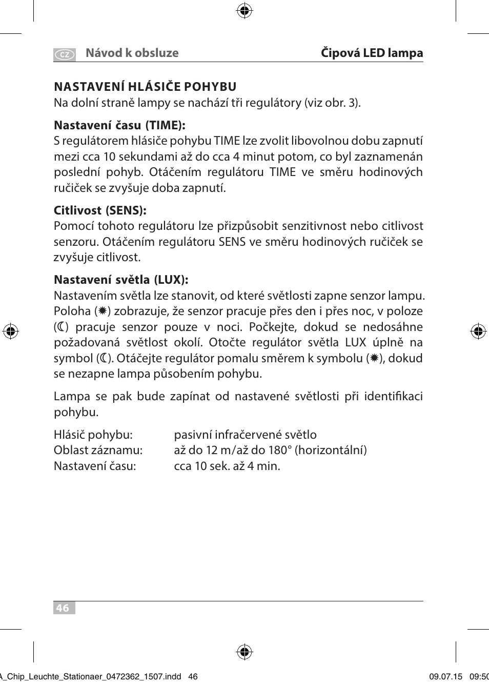 Brennenstuhl Chip LED Light L CN 110 IP65 10W 700lm Energy efficiency class A User Manual | Page 46 / 104