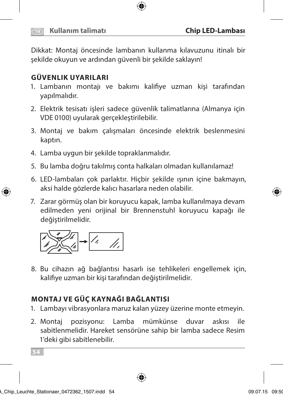 Brennenstuhl Chip LED Light L CN 110 IP65 10W 700lm Energy efficiency class A User Manual | Page 54 / 104