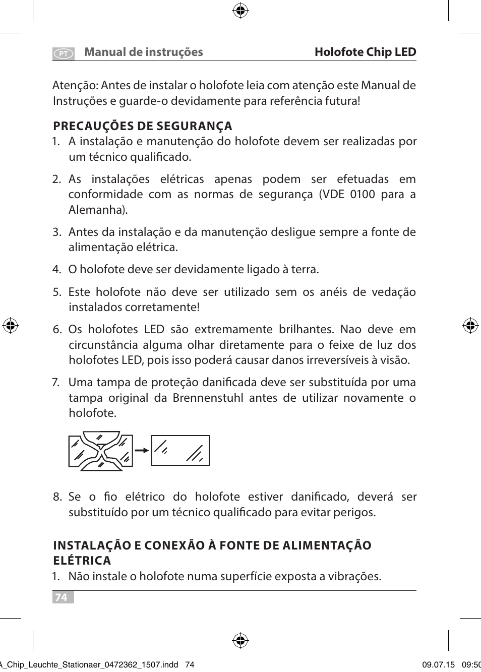 Brennenstuhl Chip LED Light L CN 110 IP65 10W 700lm Energy efficiency class A User Manual | Page 74 / 104