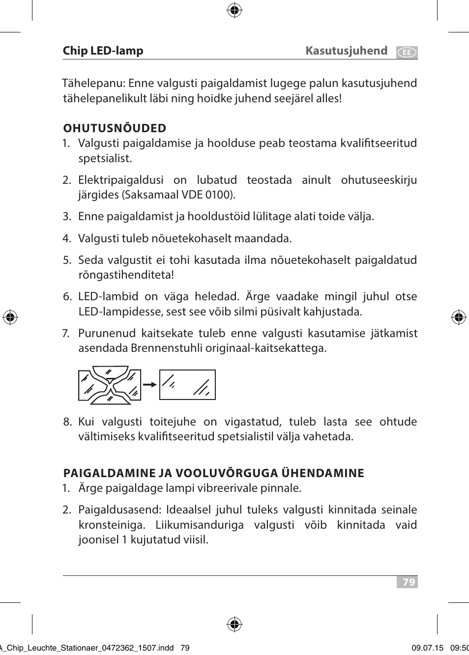 Ka su tu sj uhe nd c hip l ed -la mp | Brennenstuhl Chip LED Light L CN 110 IP65 10W 700lm Energy efficiency class A User Manual | Page 79 / 104