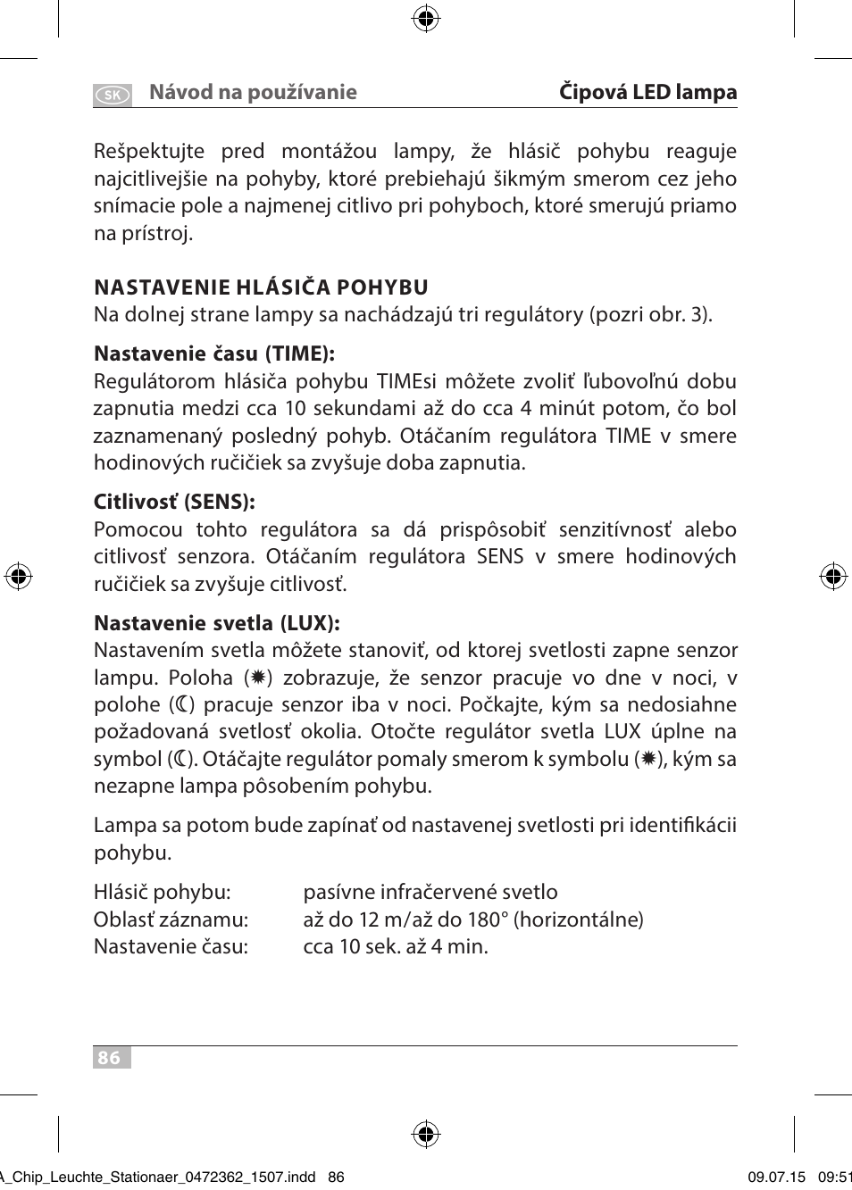 Brennenstuhl Chip LED Light L CN 110 IP65 10W 700lm Energy efficiency class A User Manual | Page 86 / 104