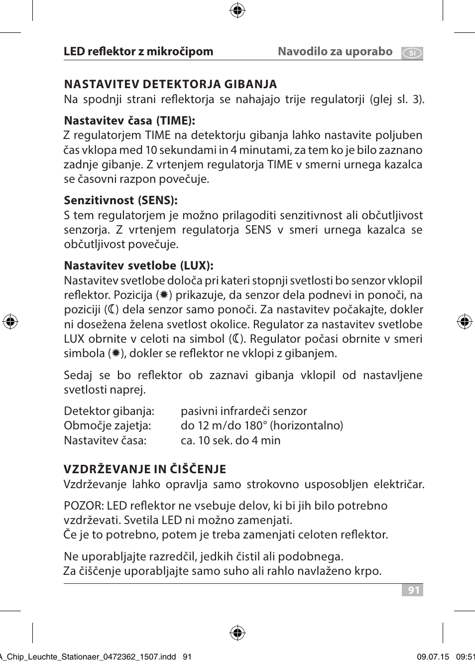 Brennenstuhl Chip LED Light L CN 110 IP65 10W 700lm Energy efficiency class A User Manual | Page 91 / 104