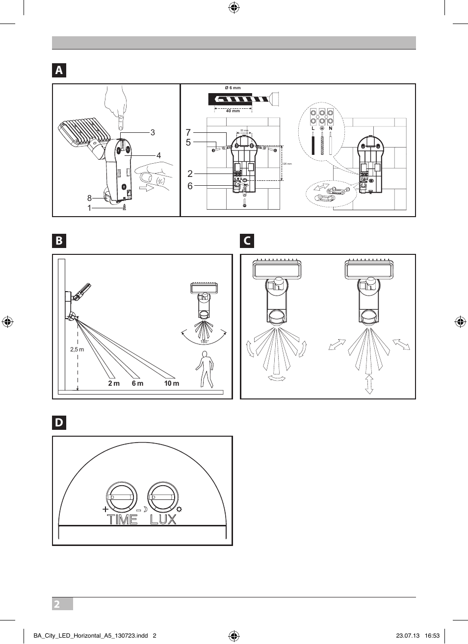 Ab d c | Brennenstuhl High Performance LED Lamp L903 IP55 9x3W 1675lm white Energy efficiency class A User Manual | Page 2 / 84