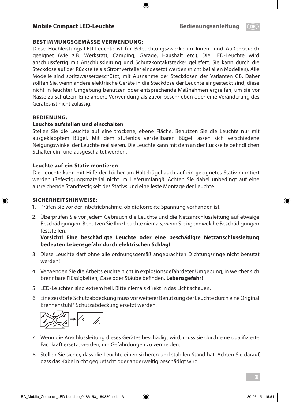 Brennenstuhl Sensor LED Spotlight Duo Premium City SV5405 PIR IP44 with PIR sensor 54x0,5W 2160lm Energy efficiency class A User Manual | Page 3 / 64