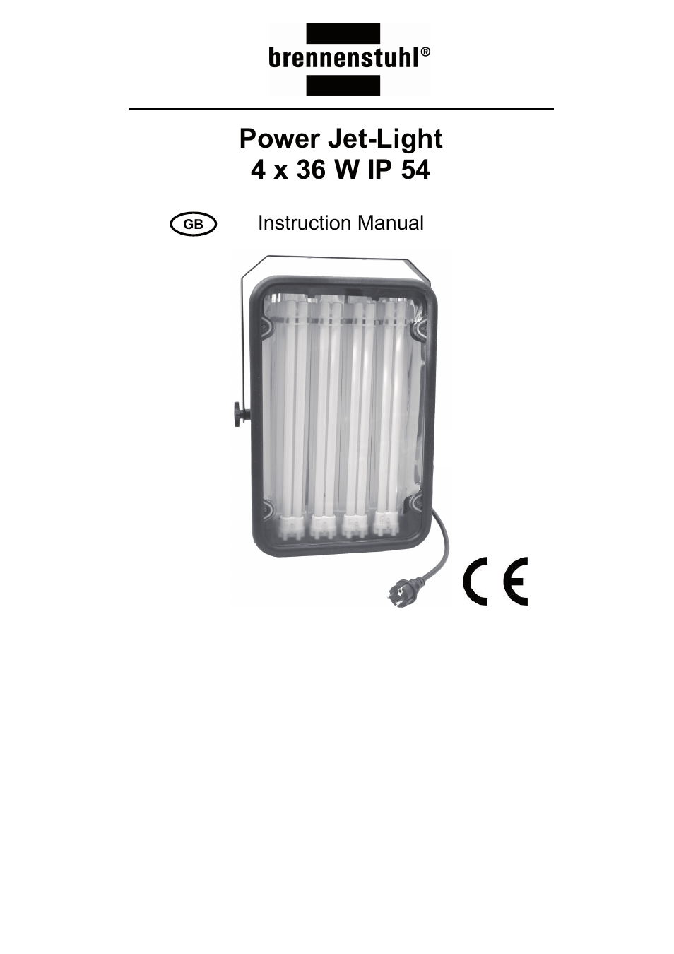 Instruction manual | Brennenstuhl Power Jet-Light 4 x 36 Watt IP54 spotlight with steel frame 5m H07RN-F 3G1,5 4x2920lm Energy efficiency class A User Manual | Page 11 / 36