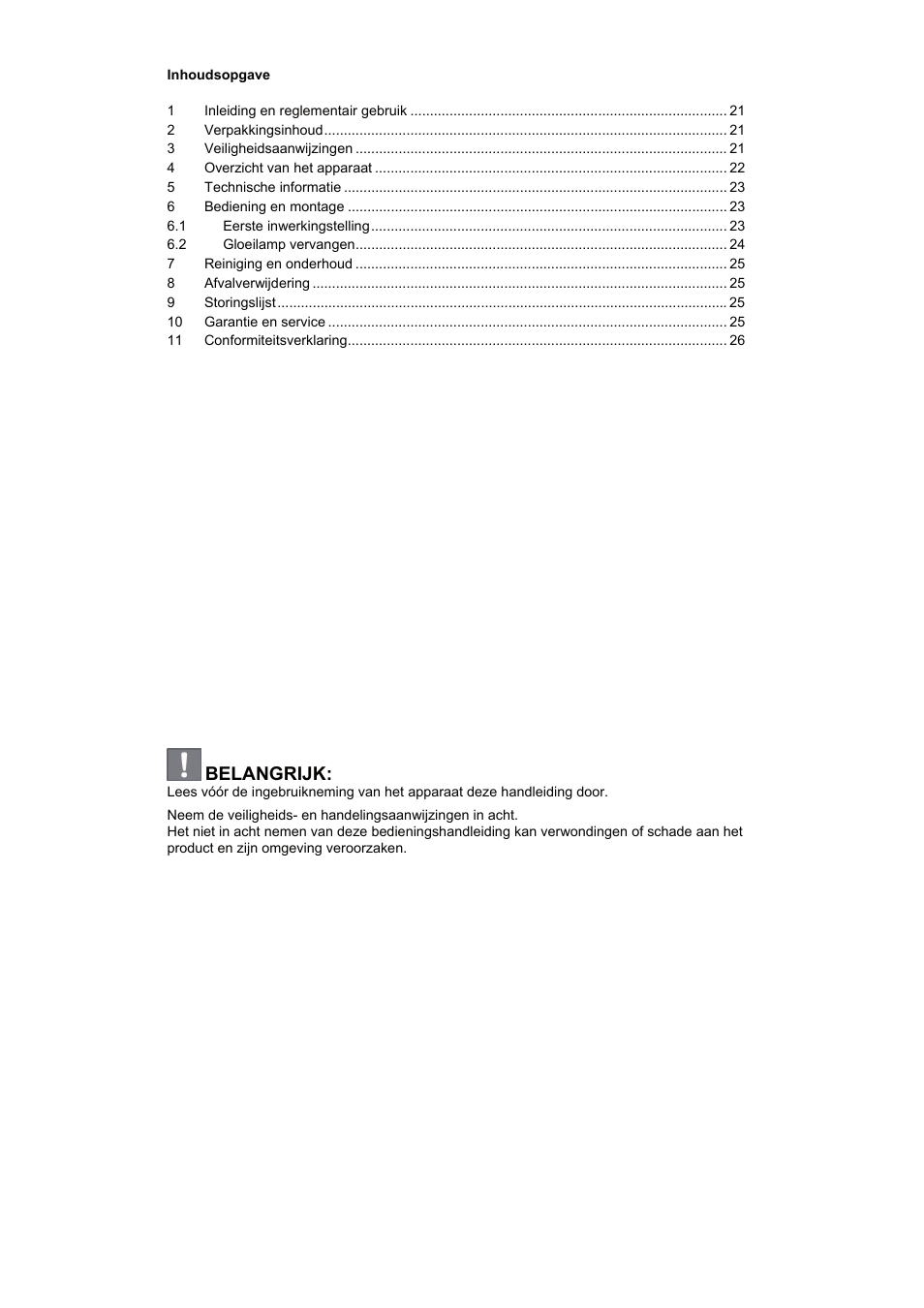 Belangrijk | Brennenstuhl Power Jet-Light 4 x 36 Watt IP54 spotlight with steel frame 5m H07RN-F 3G1,5 4x2920lm Energy efficiency class A User Manual | Page 20 / 36