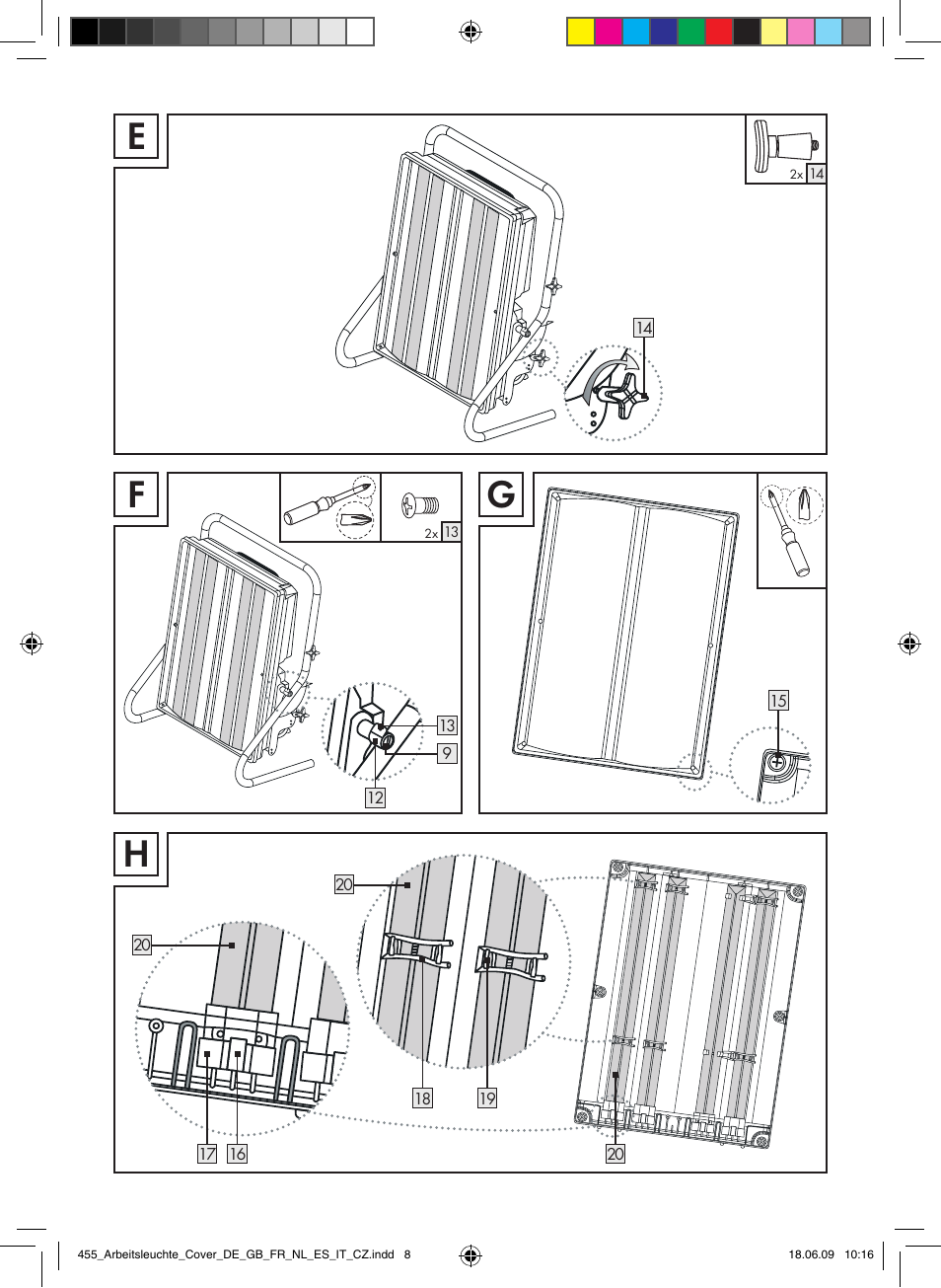 Ef h g | Brennenstuhl Power Jet-Light 4 x 55 Watt IP54 spotlight 5m H07RN-F 3G1,5 4x4800lm Energy efficiency class A User Manual | Page 8 / 52