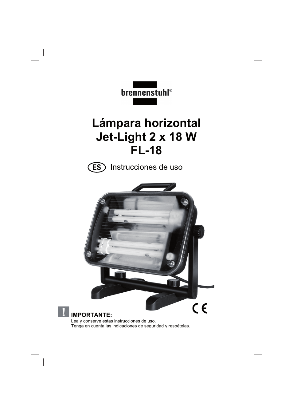 Instrucciones de uso | Brennenstuhl Flat Light Jet-Light 36Watt IP44 5m H07RN-F 2x1,0 2x18W 2x1200lm Energy efficiency class B User Manual | Page 28 / 64