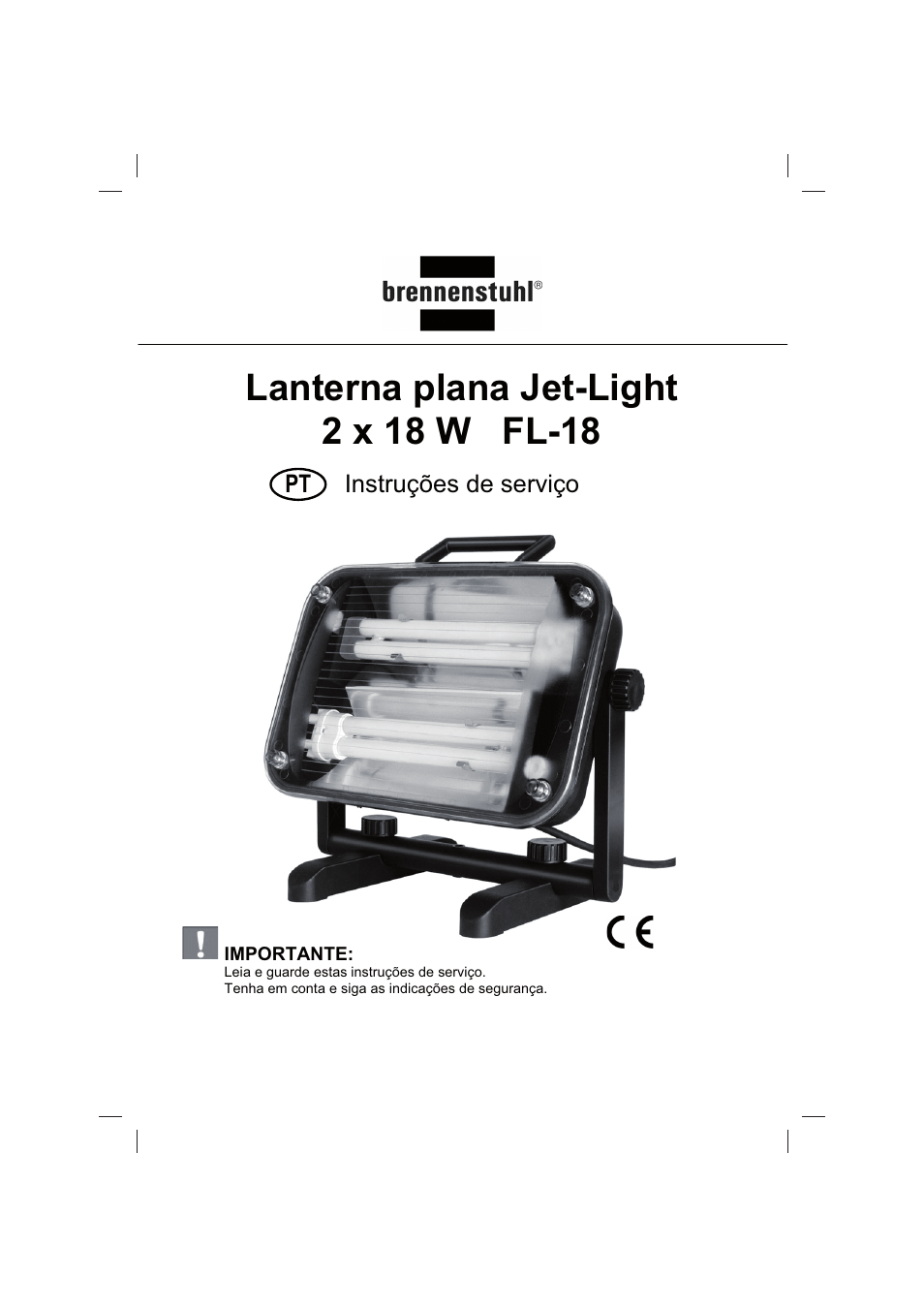 Instruções de serviço | Brennenstuhl Flat Light Jet-Light 36Watt IP44 5m H07RN-F 2x1,0 2x18W 2x1200lm Energy efficiency class B User Manual | Page 33 / 64