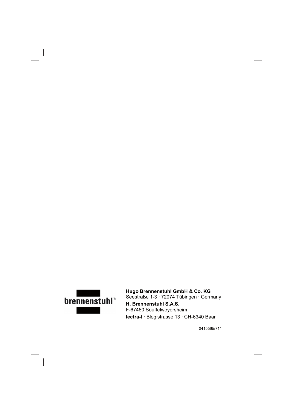 Brennenstuhl Flat Light Jet-Light 36Watt IP44 5m H07RN-F 2x1,0 2x18W 2x1200lm Energy efficiency class B User Manual | Page 64 / 64