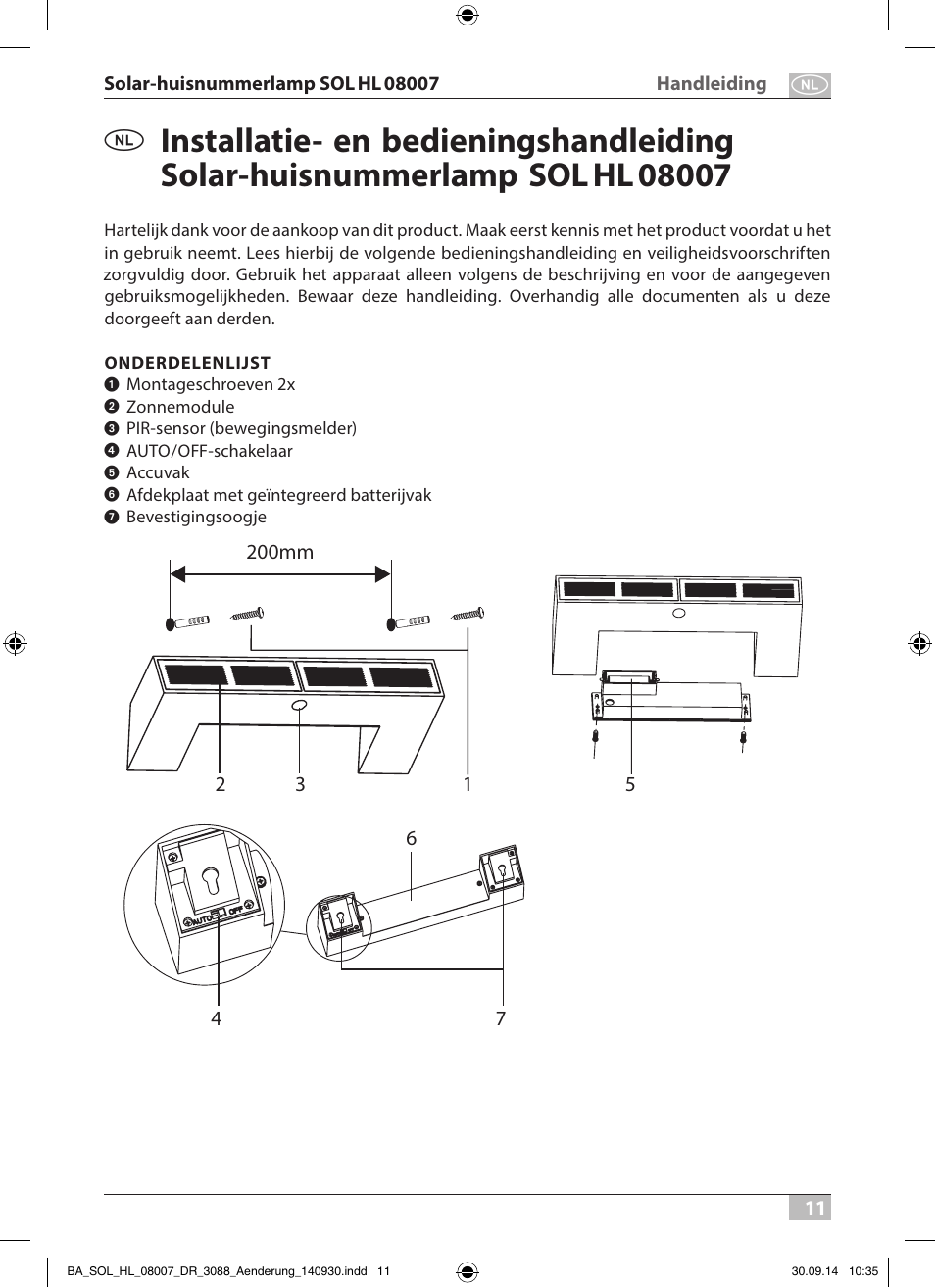 Brennenstuhl House Number Solar SOL HL 08007 User Manual | Page 11 / 32