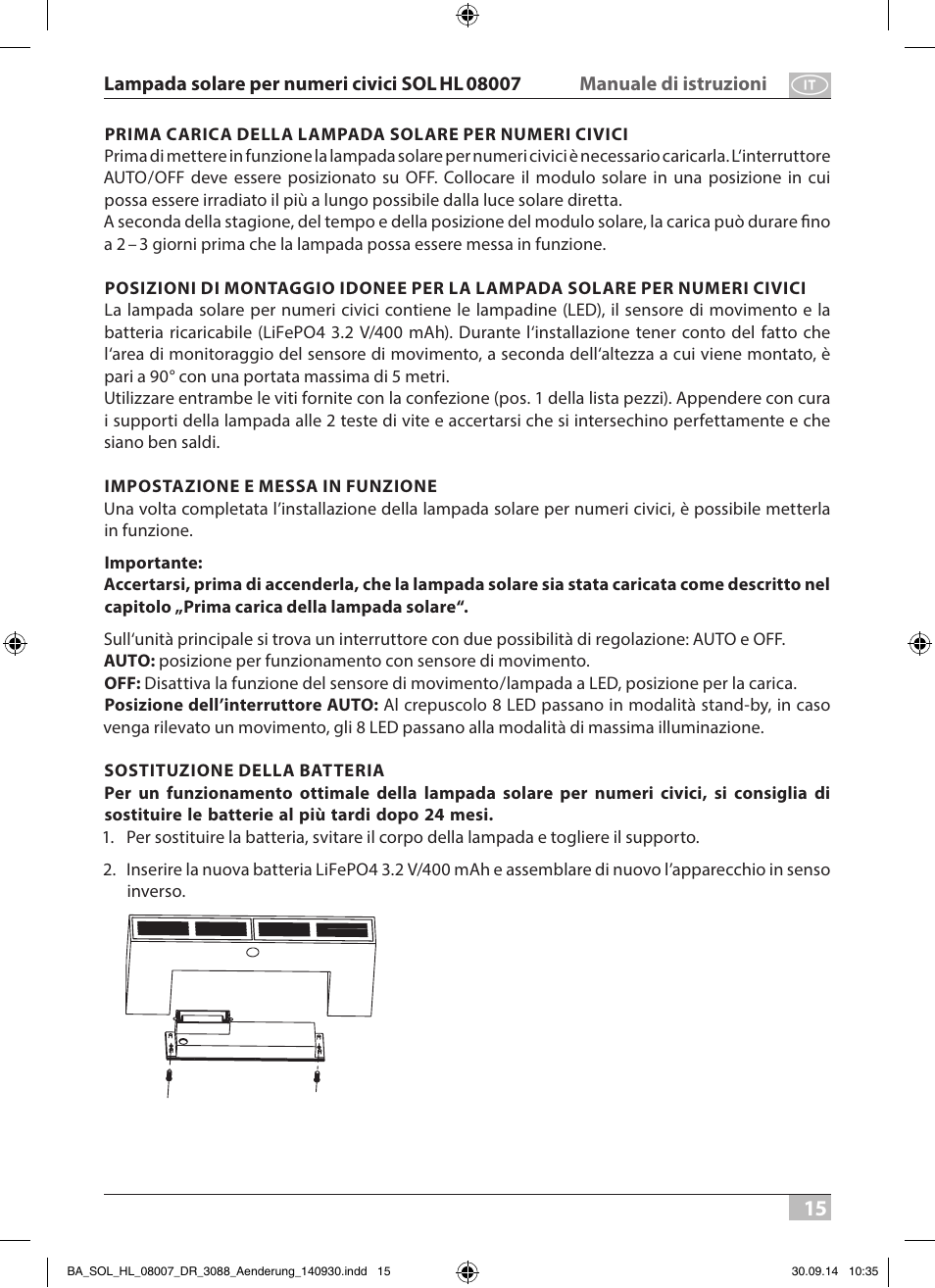 Brennenstuhl House Number Solar SOL HL 08007 User Manual | Page 15 / 32
