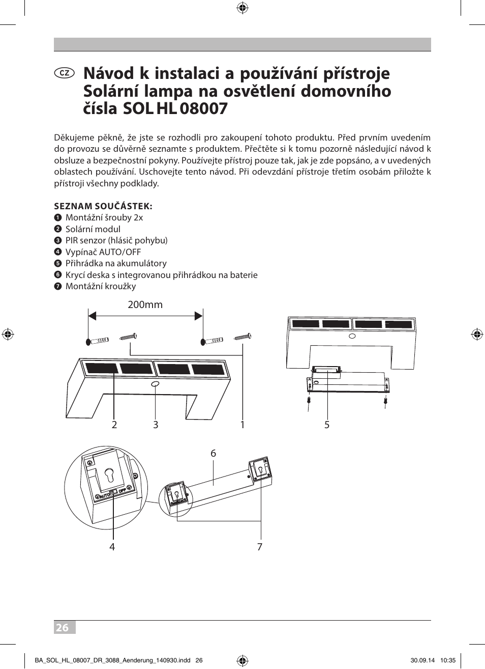 Brennenstuhl House Number Solar SOL HL 08007 User Manual | Page 26 / 32