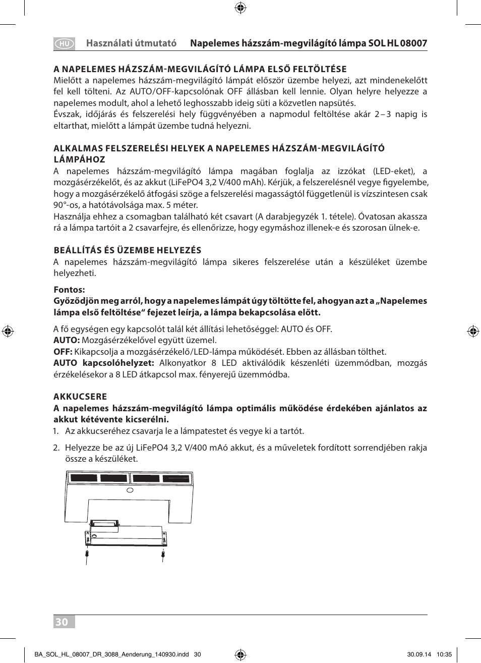 Brennenstuhl House Number Solar SOL HL 08007 User Manual | Page 30 / 32