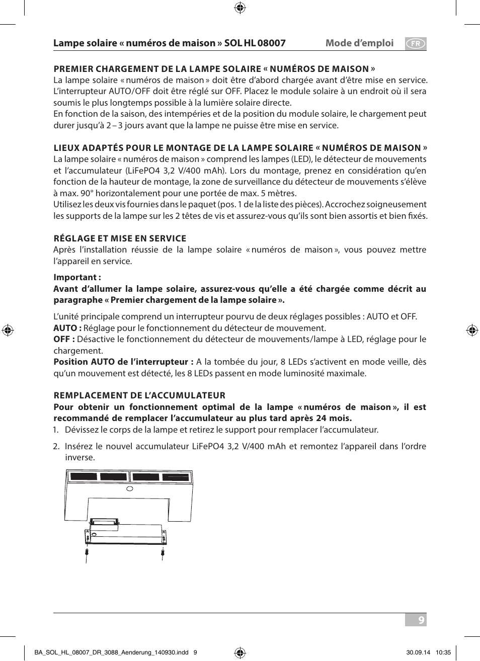 Brennenstuhl House Number Solar SOL HL 08007 User Manual | Page 9 / 32