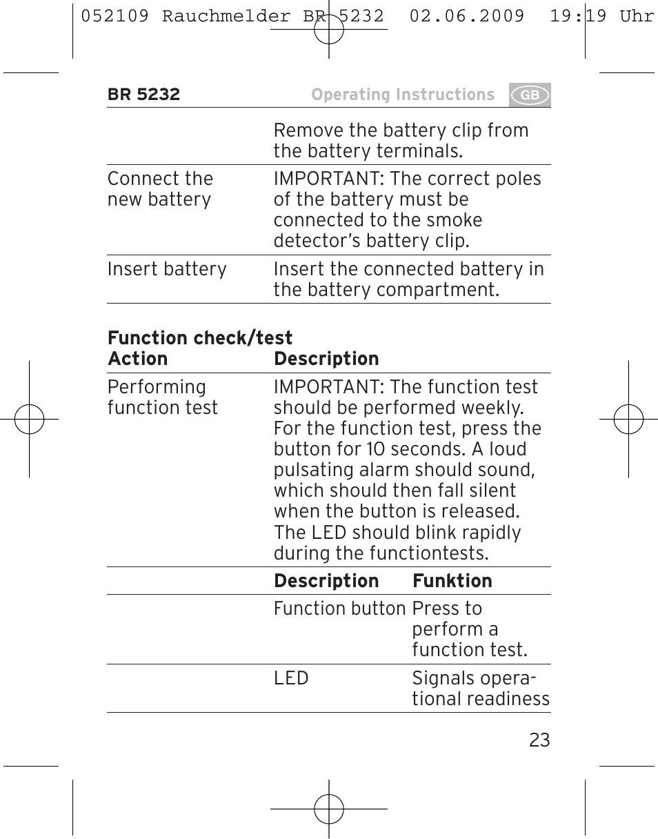 Brennenstuhl Smoke Alarm BR 5232 connect 230V User Manual | Page 23 / 104