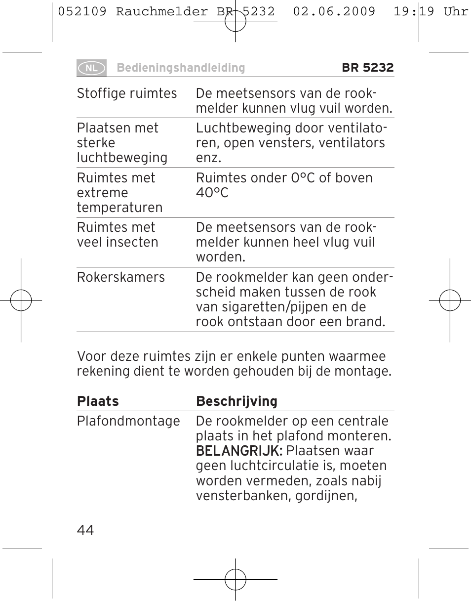 Brennenstuhl Smoke Alarm BR 5232 connect 230V User Manual | Page 44 / 104