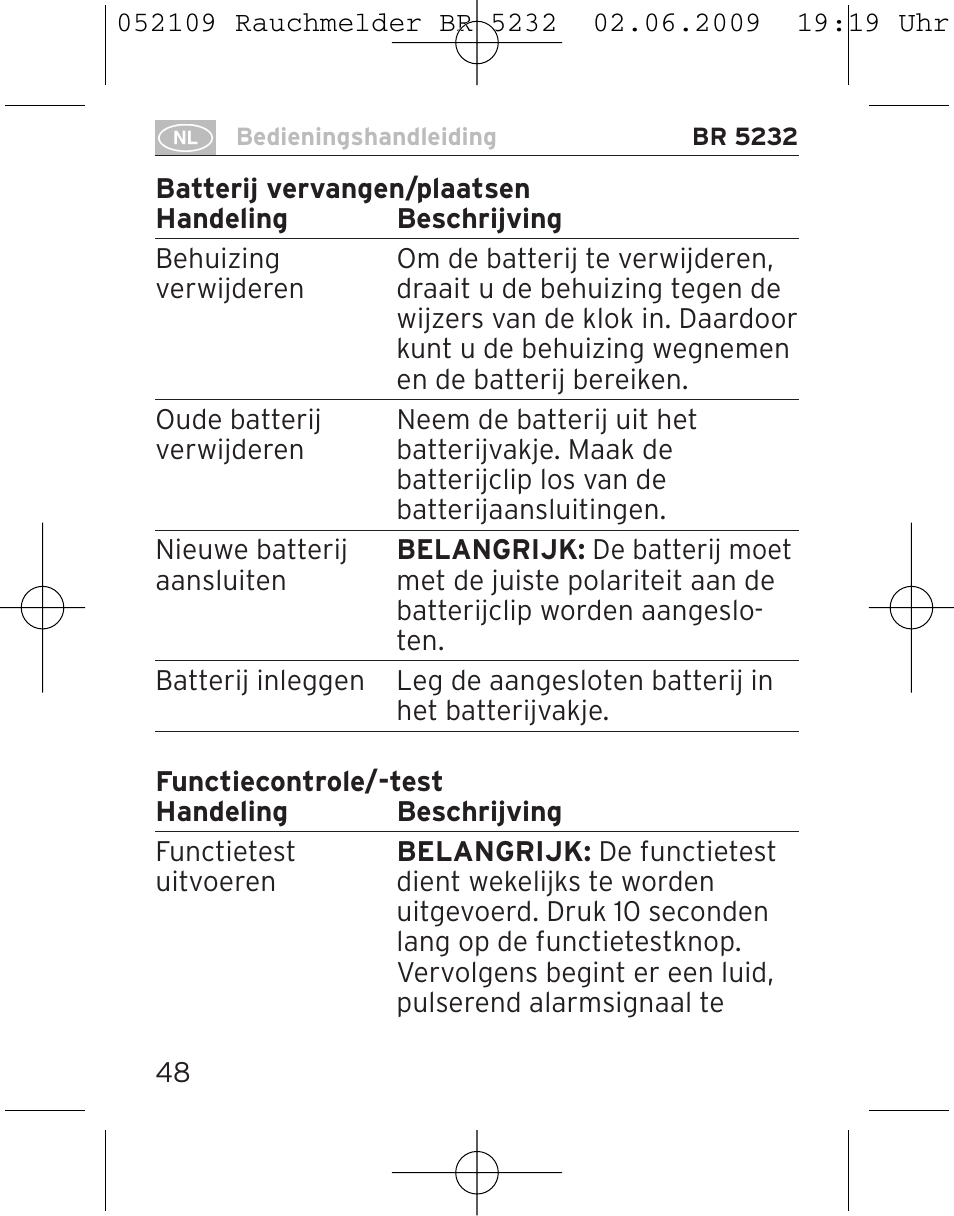 Brennenstuhl Smoke Alarm BR 5232 connect 230V User Manual | Page 48 / 104