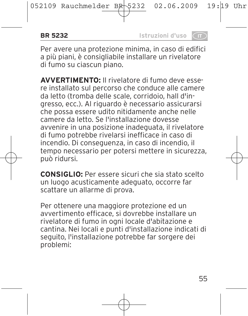Brennenstuhl Smoke Alarm BR 5232 connect 230V User Manual | Page 55 / 104
