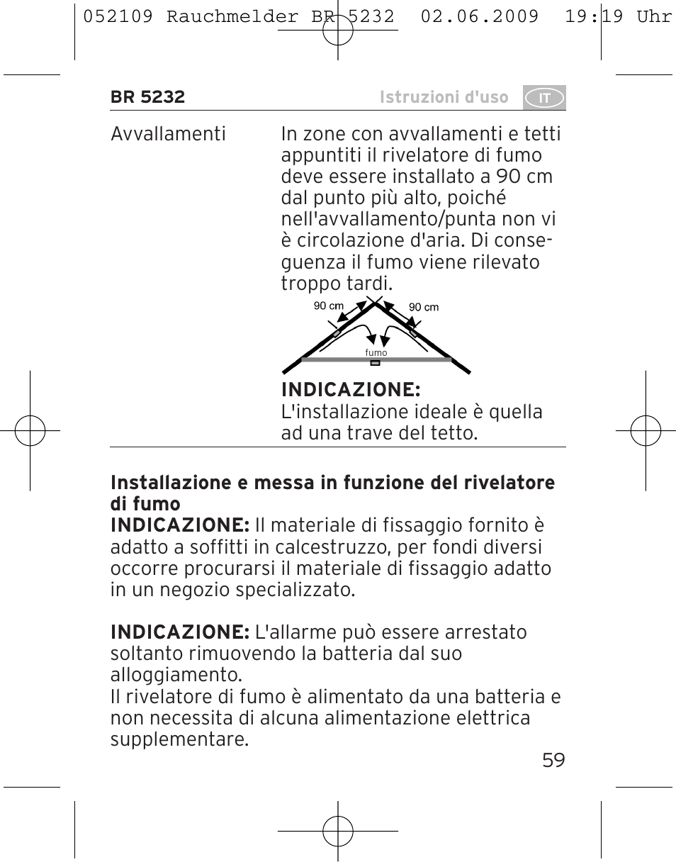 Brennenstuhl Smoke Alarm BR 5232 connect 230V User Manual | Page 59 / 104