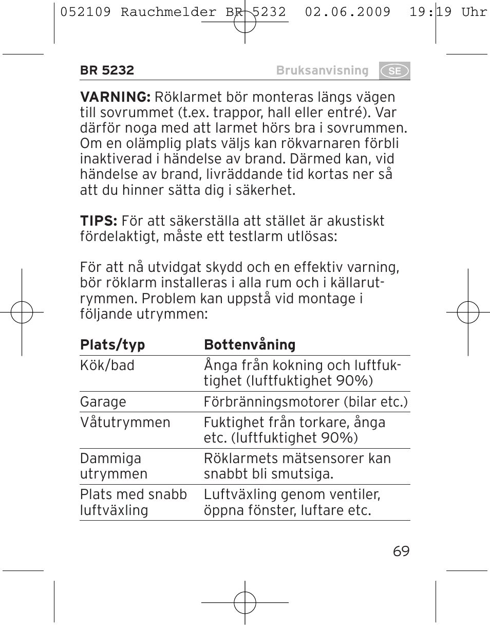 Brennenstuhl Smoke Alarm BR 5232 connect 230V User Manual | Page 69 / 104