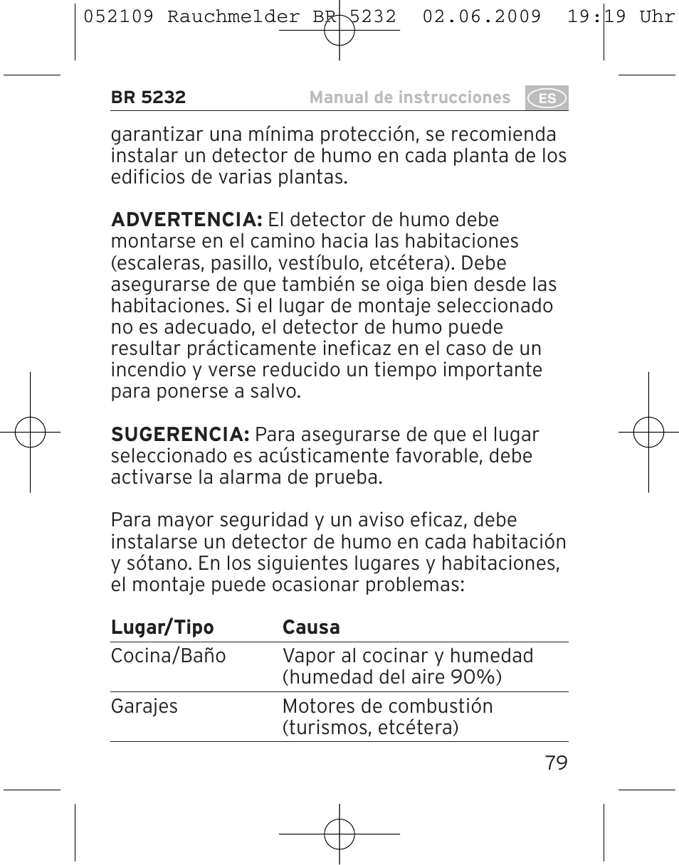 Brennenstuhl Smoke Alarm BR 5232 connect 230V User Manual | Page 79 / 104