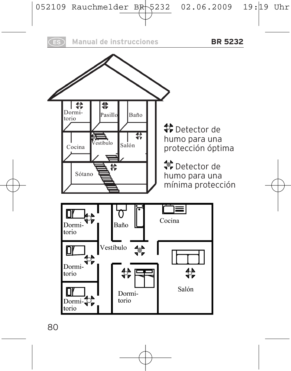 Brennenstuhl Smoke Alarm BR 5232 connect 230V User Manual | Page 80 / 104