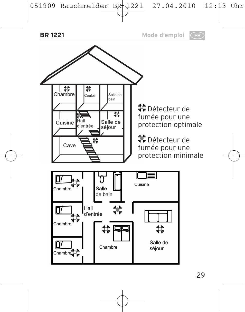 Brennenstuhl Smoke Alarm BR 1221 longlife User Manual | Page 29 / 100