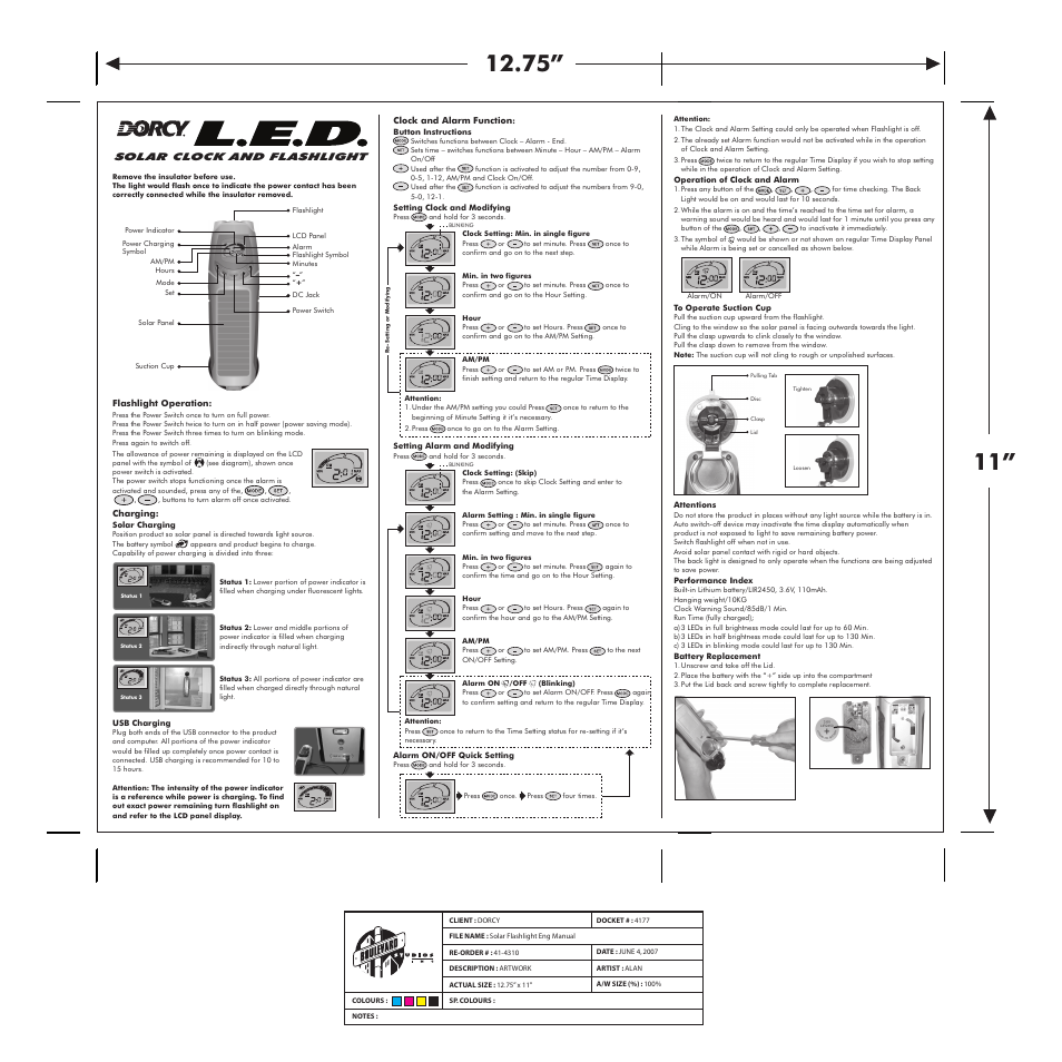 Dorcy 41-4310 User Manual | 1 page