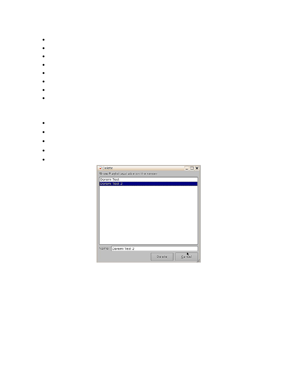 Diting an, Xisting, Laylist | Eleting a, 1 editing an existing show playlist, 2 deleting a show playlist | Doremi ShowVault / IMB User Manual | Page 161 / 276