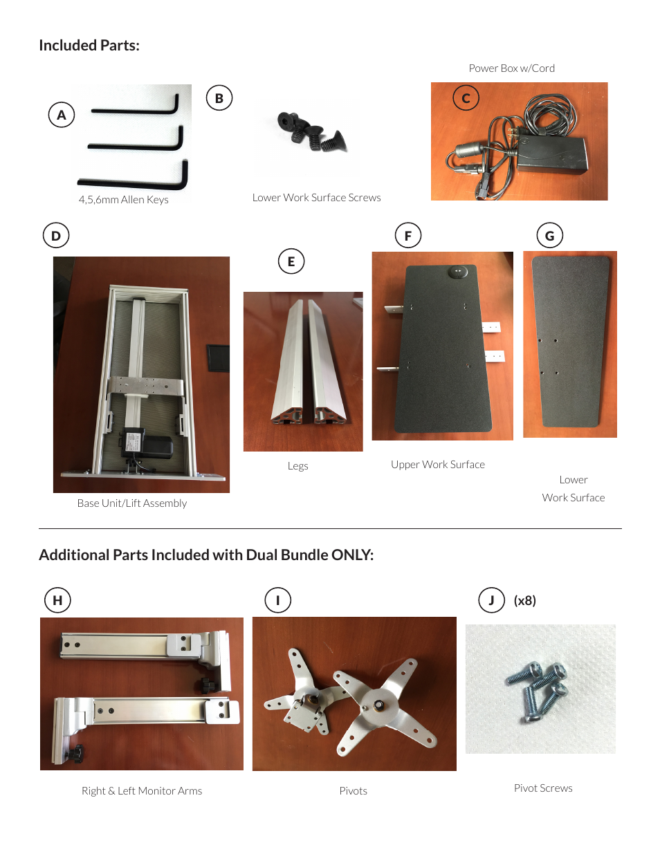 Ergotech One-Touch Free Stand User Manual | Page 2 / 11