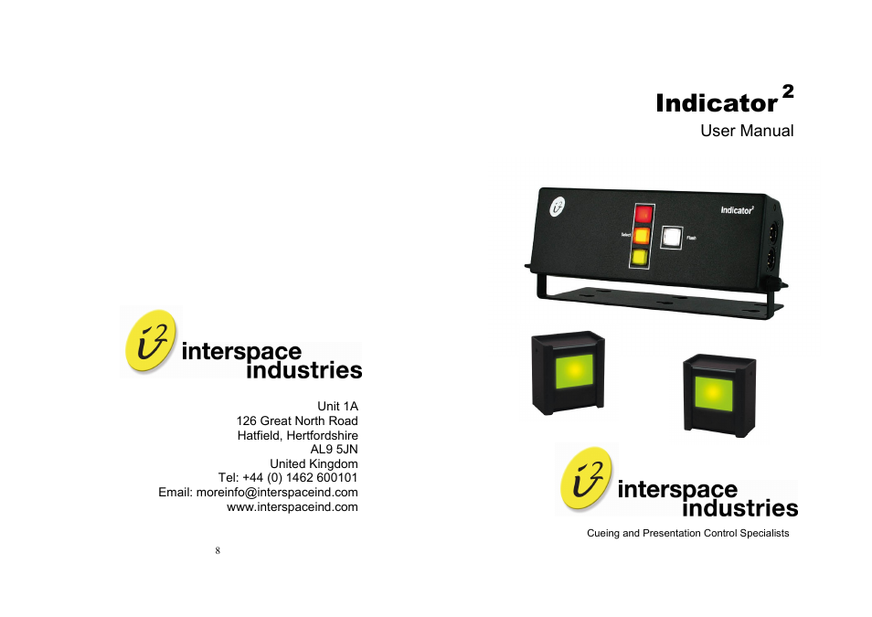 Interspace Industries Indicator2 User Manual | 4 pages