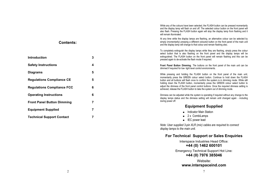 Interspace Industries Indicator2 User Manual | Page 2 / 4