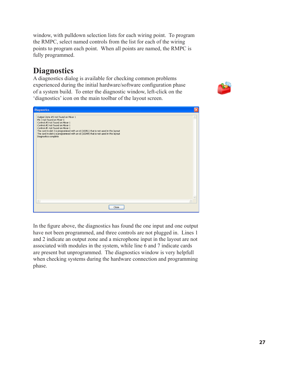 Diagnostics | Ivie iFlex 2400 Series User Manual | Page 29 / 29