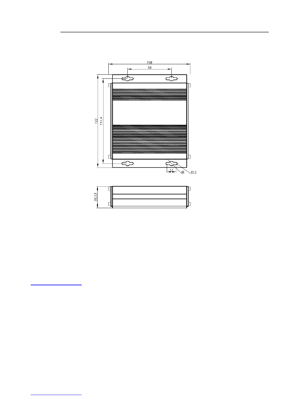 Drawings, Warranty information, 7) drawings | 8) warranty information | OT Systems ET2111 series User Manual | Page 17 / 19