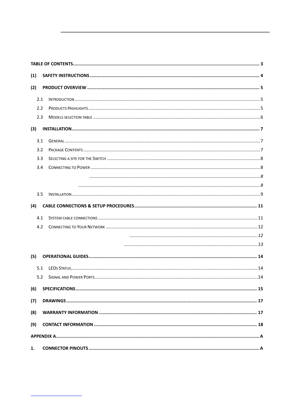OT Systems ET2111 series User Manual | Page 3 / 19
