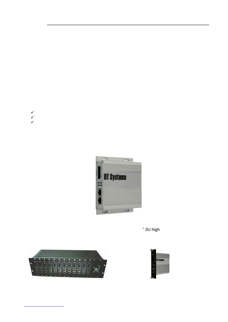 Installation, Eneral, Ackage | Ontents, 3) installation | OT Systems ET2111 series User Manual | Page 7 / 19
