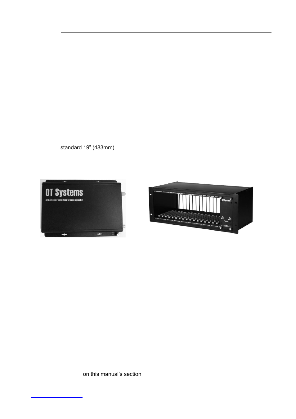 Installation, Eneral, Tandalone unit installation | 3) installation | OT Systems FT100 User Manual | Page 7 / 14